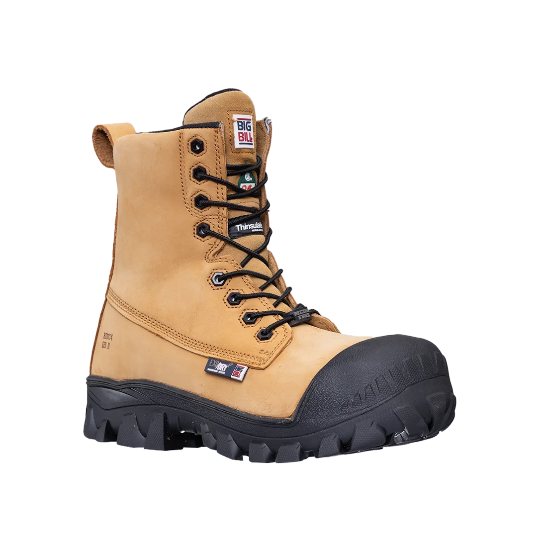 BIG BILL Traction 4X4 Waterproof 8" Metal Free Work Boots - BB6014