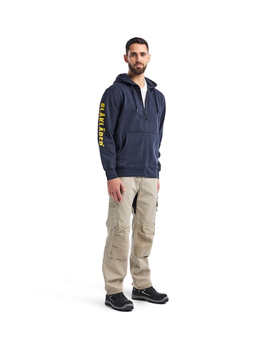 Blaklader Branded Hooded Zip-up Sweatshirt 3445 1048