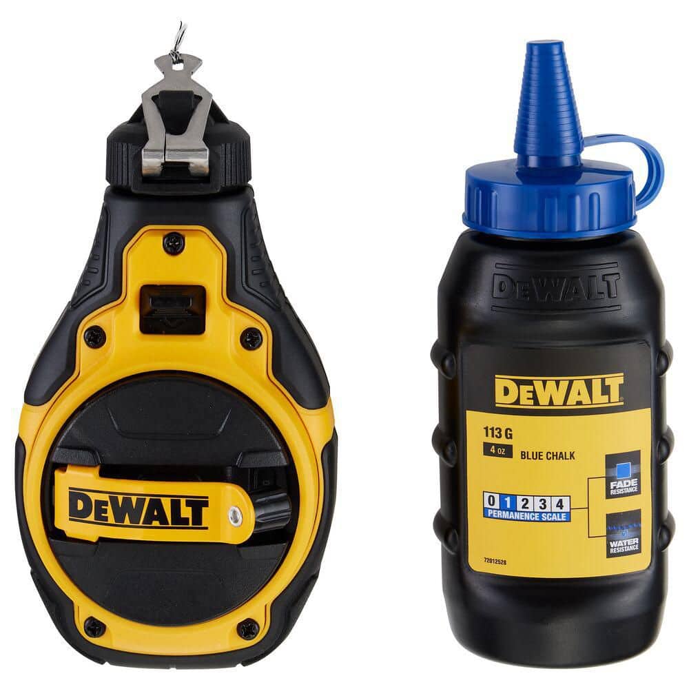DeWalt 100 ft. Chalk Reel Kit with Blue Chalk