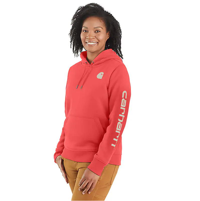 Carhartt Women's Relaxed Fit Midweight Logo Sleeve Graphic Sweatshirt - 102791