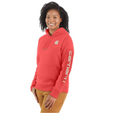 Carhartt Women's Relaxed Fit Midweight Logo Sleeve Graphic Sweatshirt - 102791