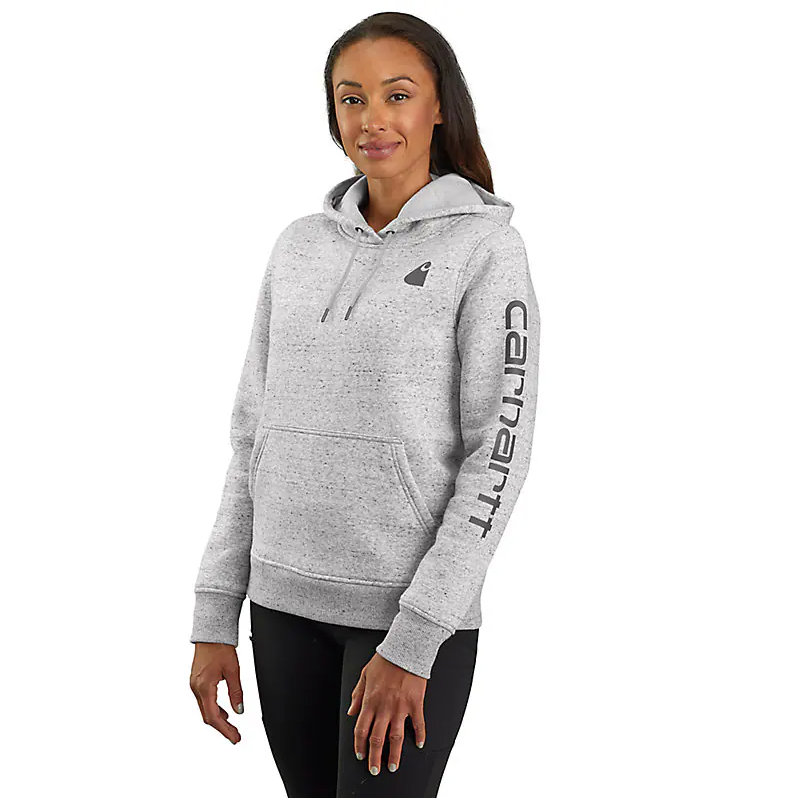 Carhartt Women's Relaxed Fit Midweight Logo Sleeve Graphic Sweatshirt - 102791