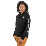 Carhartt Women's Relaxed Fit Midweight Logo Sleeve Graphic Sweatshirt - 102791