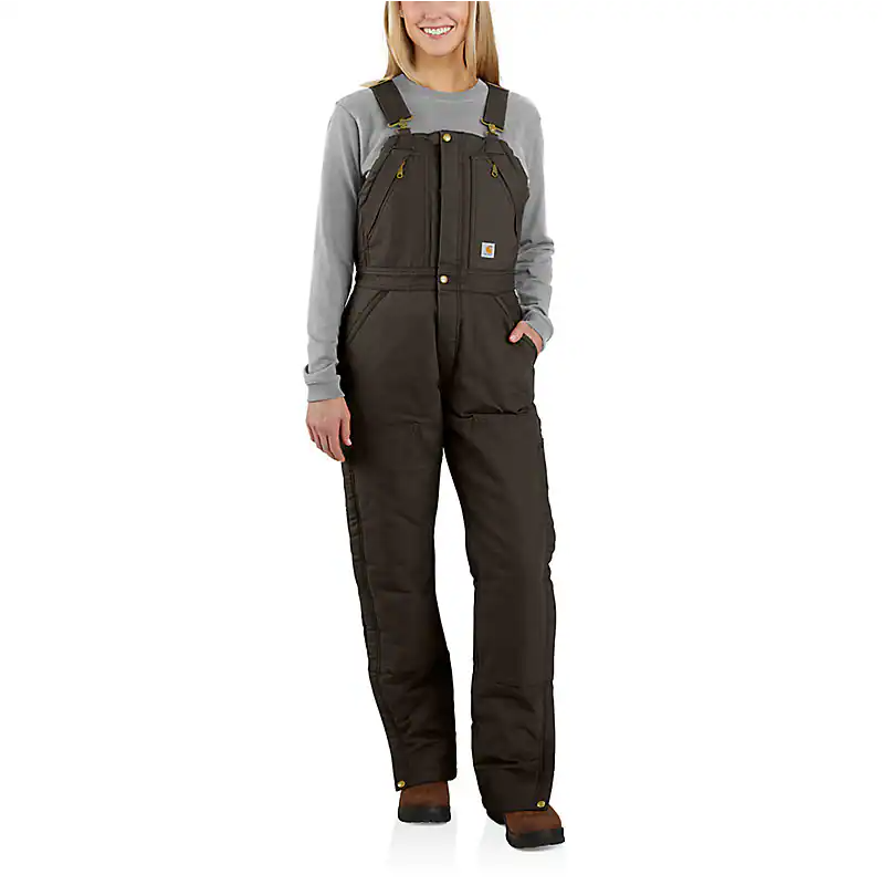 Carhartt Women's Loose Fit Washed Duck Insulated Biberall - 104694