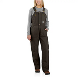 Carhartt Women's Loose Fit Washed Duck Insulated Biberall - 104694