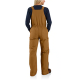 Carhartt Women's Loose Fit Washed Duck Insulated Biberall - 104694