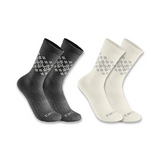 Carhartt Women's Midweight Synthetic-Wool Blend Fairisle Crew Socks 2Pack SC9642W