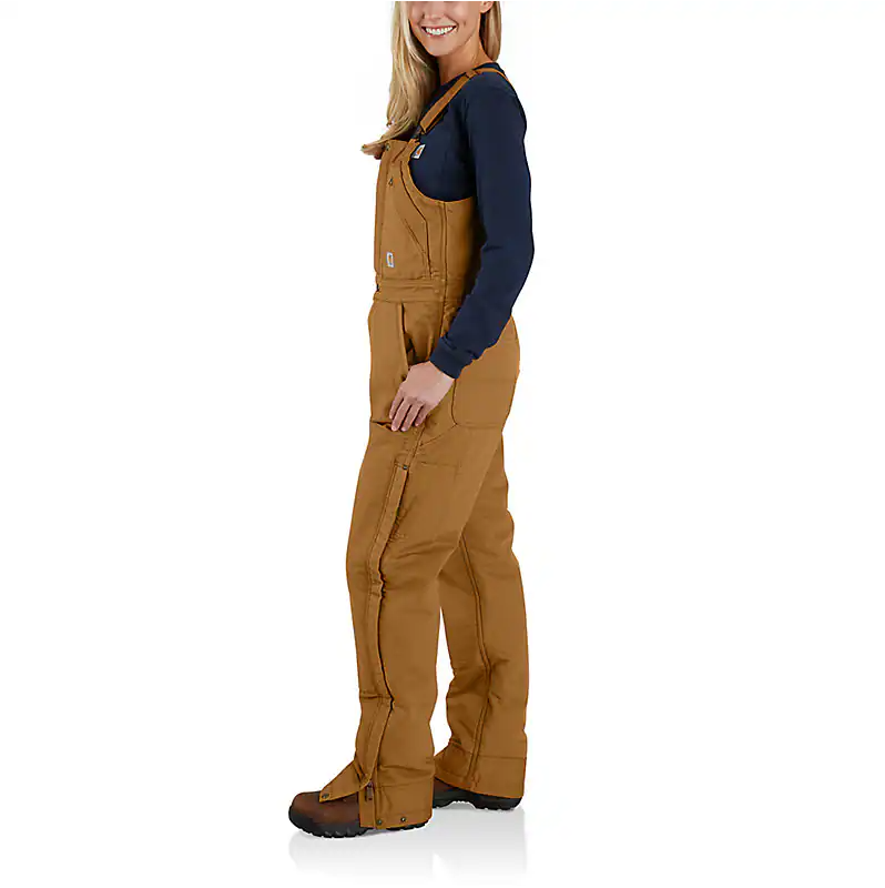 Carhartt Women's Loose Fit Washed Duck Insulated Biberall - 104694