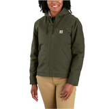 Carhartt Women's Loose Fit Washed Duck Sherpa Lined Jacket - 104292