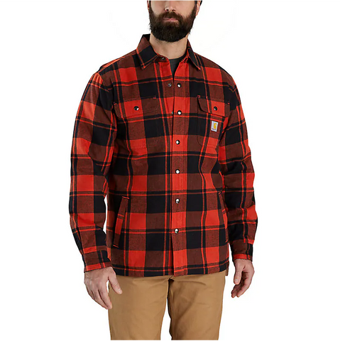 Carhartt Relaxed Fit Flannel Sherpa-Lined Shirt Jac - 105939