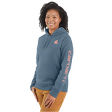 Carhartt Women's Relaxed Fit Midweight Logo Sleeve Graphic Sweatshirt - 102791