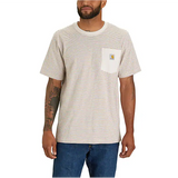 Carhartt Relaxed Fit Heavyweight Short Sleeve Pocket Stripe T-Shirt - 106145