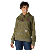 Carhartt Women's Relaxed Fit Midweight Logo Sleeve Graphic Printed Sweatshirt 107267