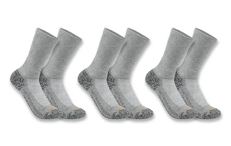Carhartt Force®® Men’s Midweight Crew Socks 3-Pack - SC4223M