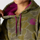 Carhartt Women's Relaxed Fit Midweight Logo Sleeve Graphic Printed Sweatshirt 107267