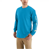 Loose Fit Heavyweight Long-Sleeve Logo Graphic T-Shirt - K231.