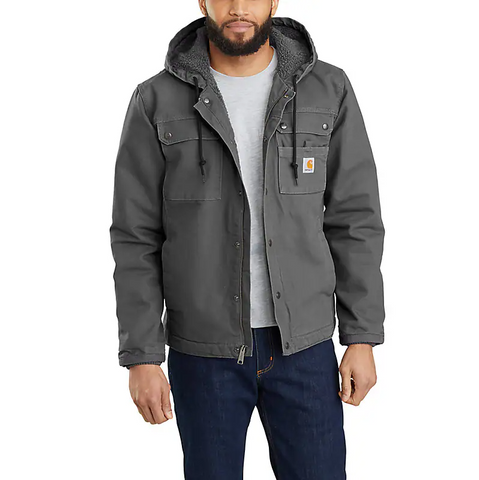 Carhartt Relaxed Fit Washed Duck Sherpa-Lined Utility Jacket Carhartt Relaxed Fit Washed Duck Sherpa-Lined Utility Jacket
