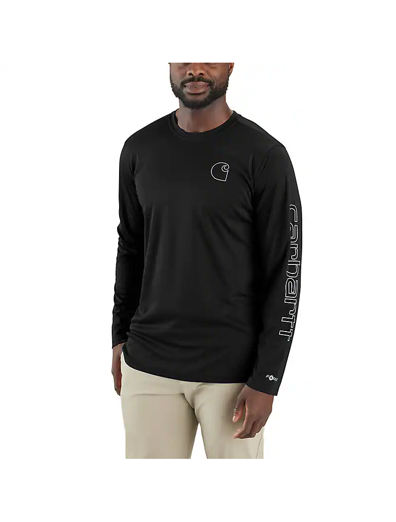 Carhartt Force® Sun Defender™ Lightweight Long-Sleeve Logo Graphic T-Shirt - 106164