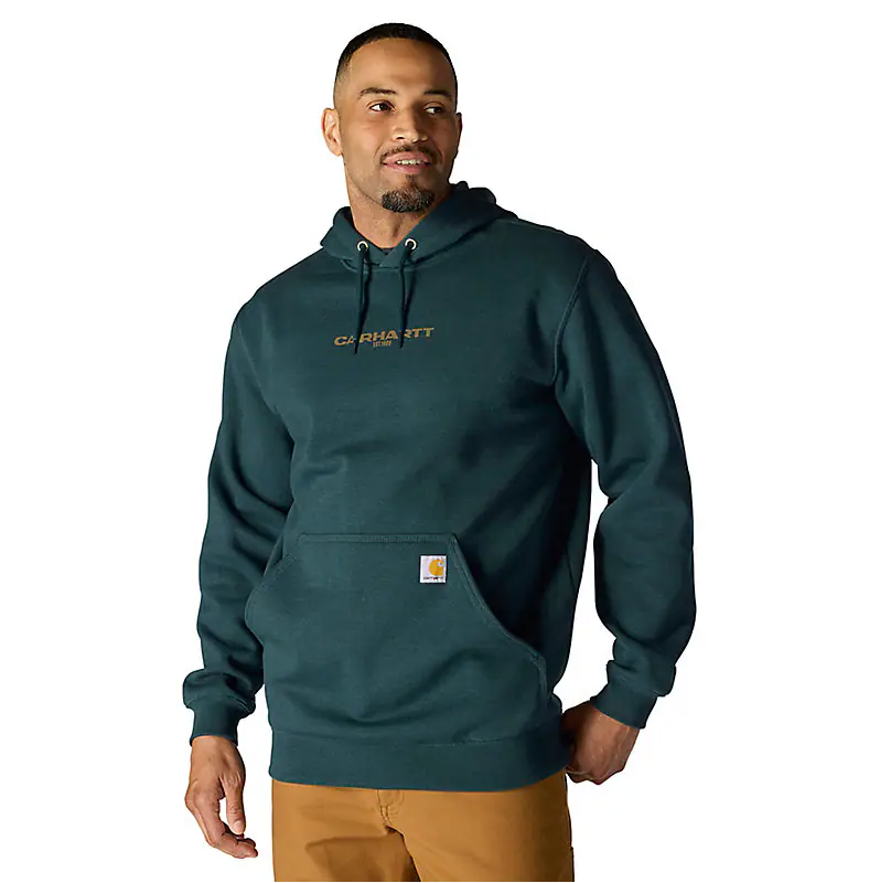 Carhartt Rain Defender® Sweat-shirt coupe décontractée poids moyen avec motif 1889 - 107031