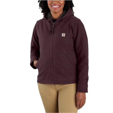 Carhartt Women's Loose Fit Washed Duck Sherpa Lined Jacket - 104292 – WORK  N WEAR