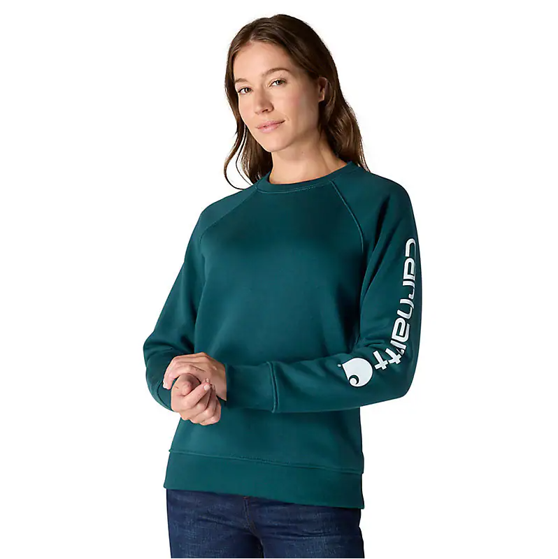 Carhartt Women's Relaxed Fit Midweight Graphic Crewneck Sweatshirt - 106718
