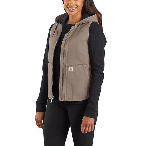 Carhartt Women's Washed Duck Hooded Insulated Vest - 104026 – WORK