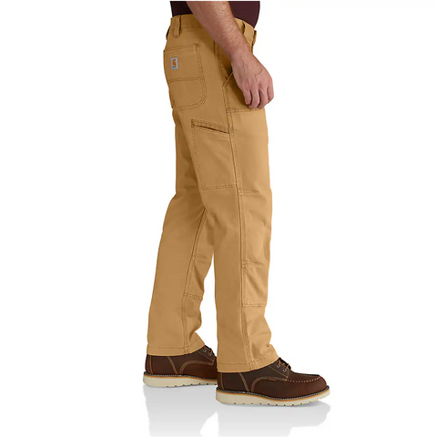 Carhartt Men's 40 in. x 32 in. Gravel Cotton/Spandex Medium Rugged Flex  Rigby 5-Pocket Pant 102517-039 - The Home Depot