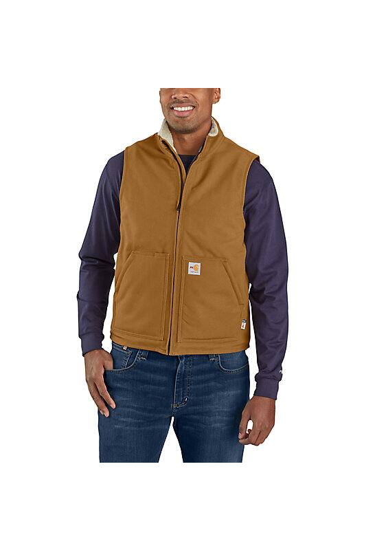 Carhartt FR Flame Resistant Duck Sherpa Lined Vest - 104981