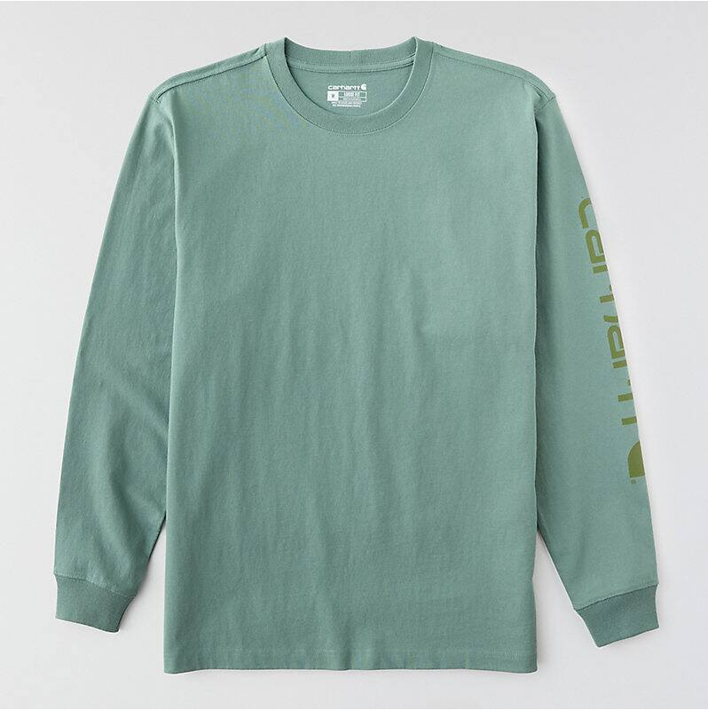 Carhartt Loose Fit Heavyweight Long-Sleeve Logo Graphic T-Shirt - K231