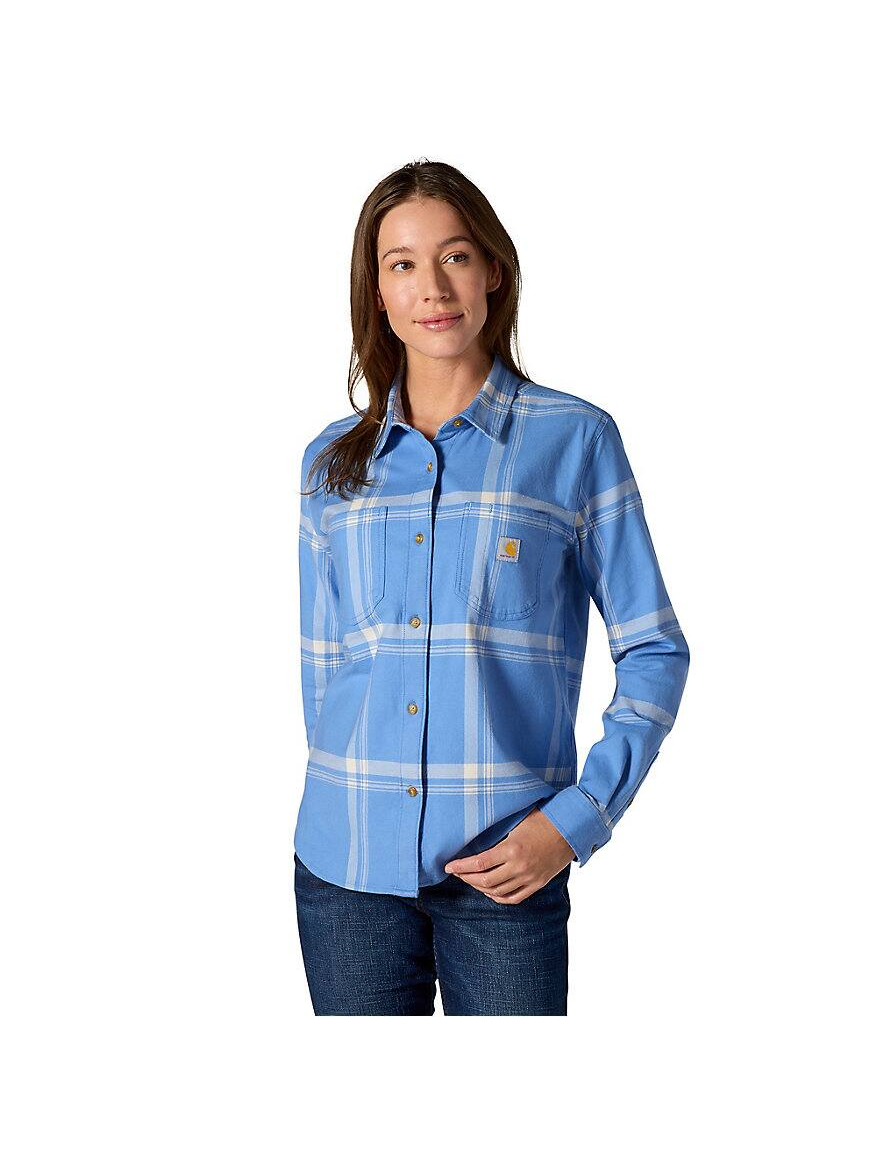 Carhartt Women's Hamilton Relaxed Long-Sleeve Plaid Shirt