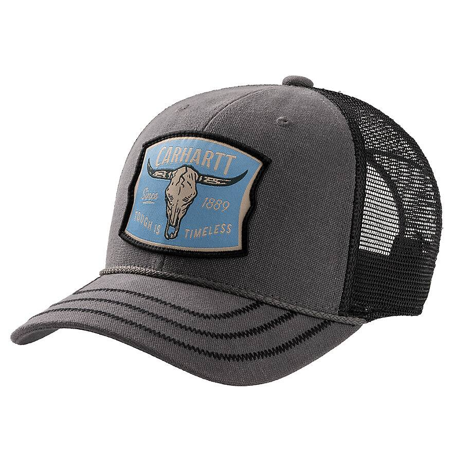 Carhartt Canvas Mesh-Back Oakland Steer Cap - 107718