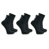 Carhartt FORCE® Men’s Midweight Logo Short Crew Socks 3-Pack SS9933M