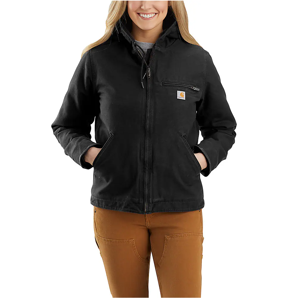 Carhartt Women's Loose Fit Washed Duck Sherpa Lined Jacket - 104292