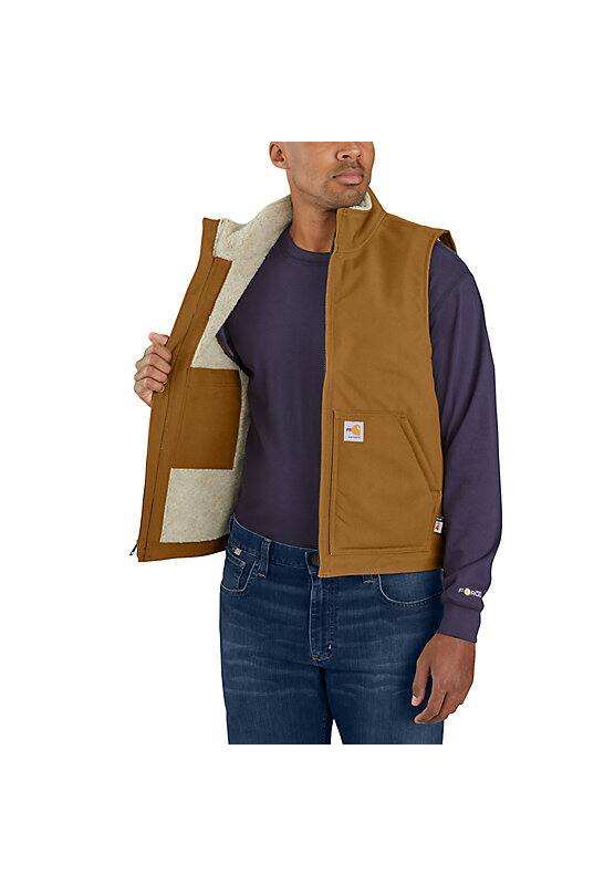 Carhartt FR Flame Resistant Duck Sherpa Lined Vest - 104981