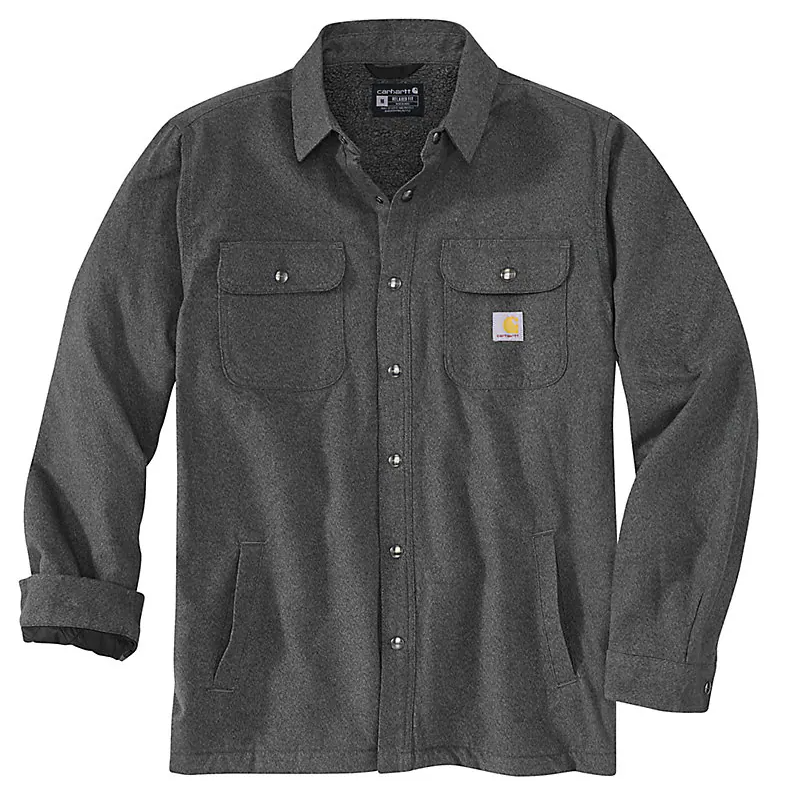 Carhartt Relaxed Fit Flannel Sherpa-Lined Shirt Jac - 105939