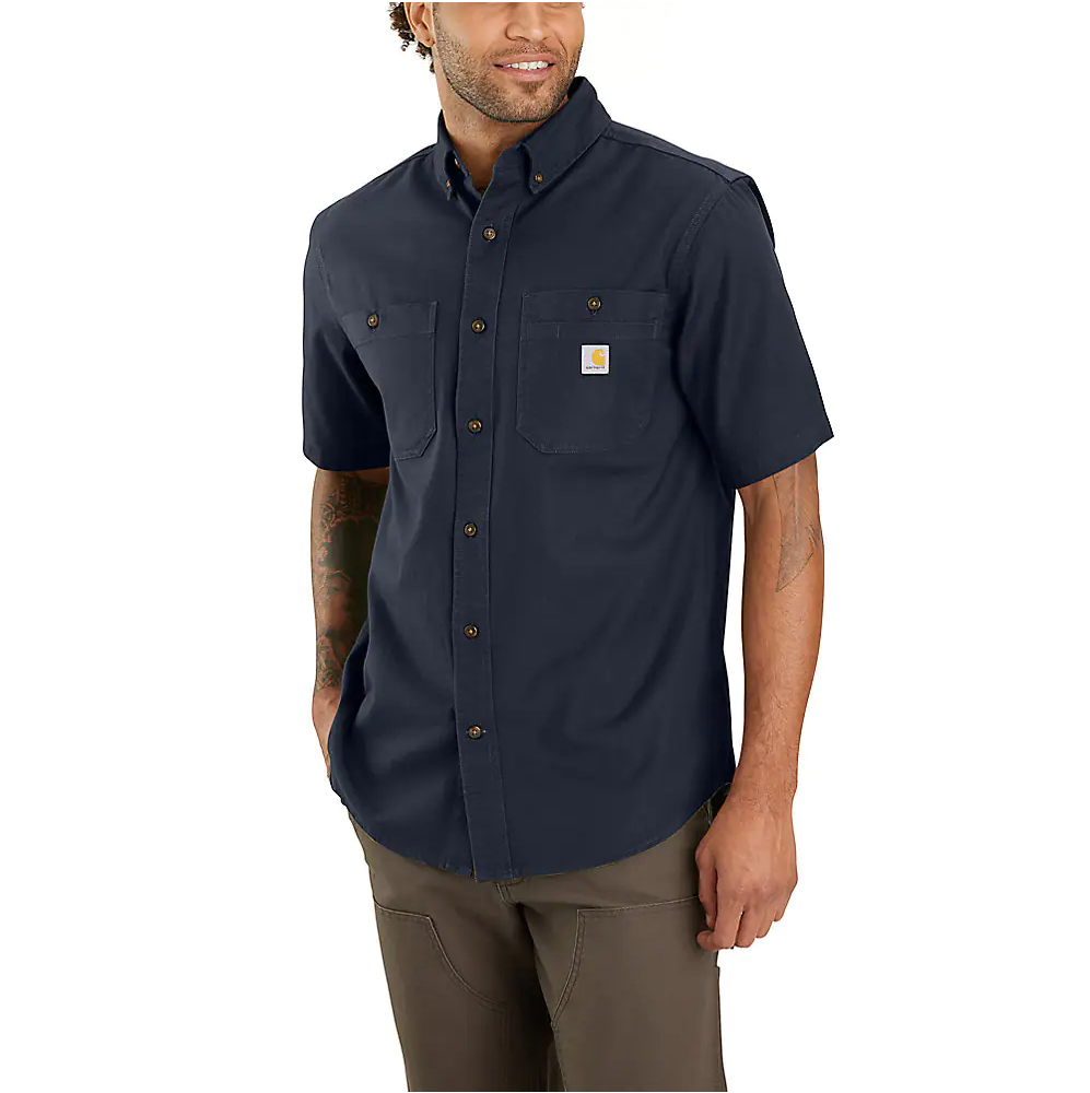 Carhartt Rugged Flex® Relaxed Fit Midweight Canvas Short Sleeve Shirt 103555