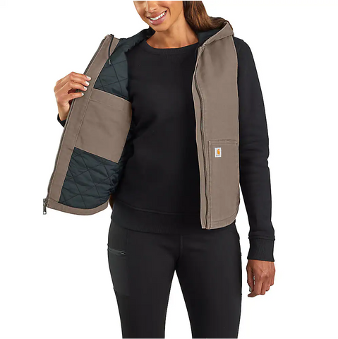 Sherpa lined hooded vest sales