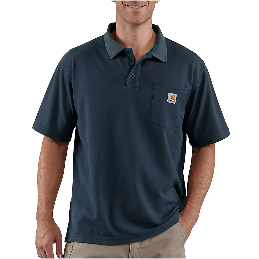 Carhartt Loose Fit Midweight Contractors Short Sleeve Pocket Polo K570