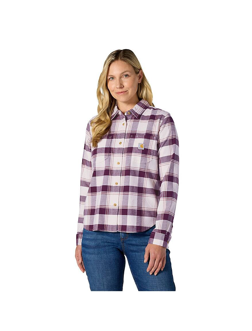 Carhartt Women's Hamilton Relaxed Long-Sleeve Plaid Shirt