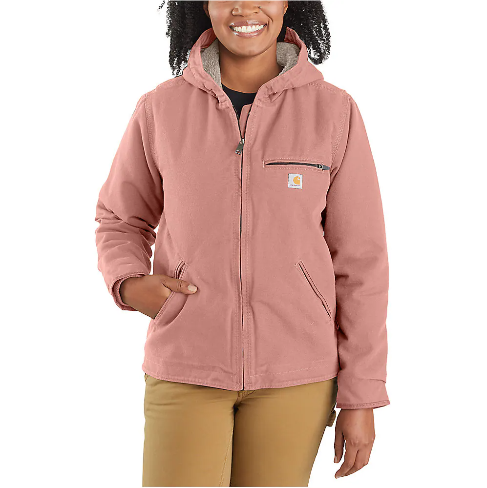 Carhartt Women's Loose Fit Washed Duck Sherpa Lined Jacket - 104292