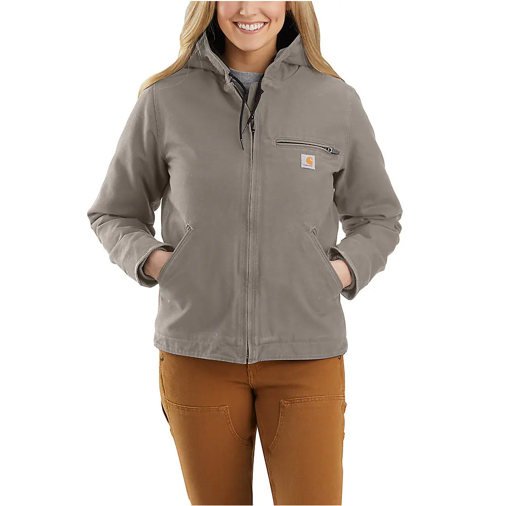 Carhartt Women's Loose Fit Washed Duck Sherpa Lined Jacket - 104292