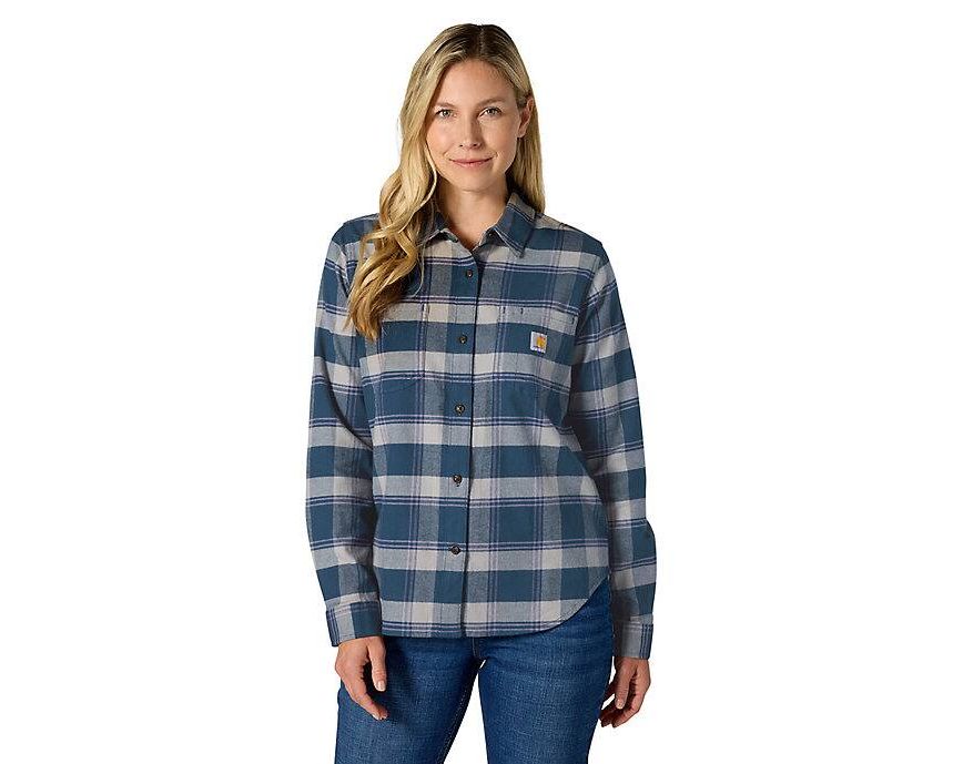 Carhartt Women's Hamilton Relaxed Long-Sleeve Plaid Shirt