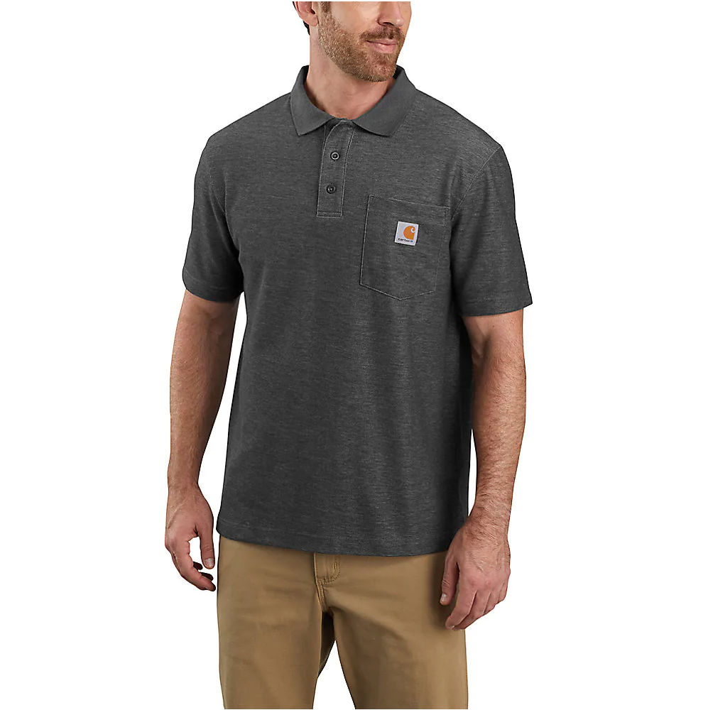 Carhartt Loose Fit Midweight Contractors Short Sleeve Pocket Polo K570