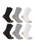 Carhartt Men's Midweight Crew Socks 6Pack SC1136M