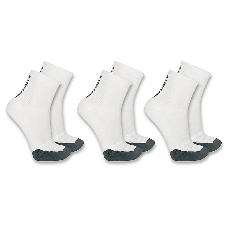 Carhartt FORCE® Men’s Midweight Logo Short Crew Socks 3-Pack SS9933M