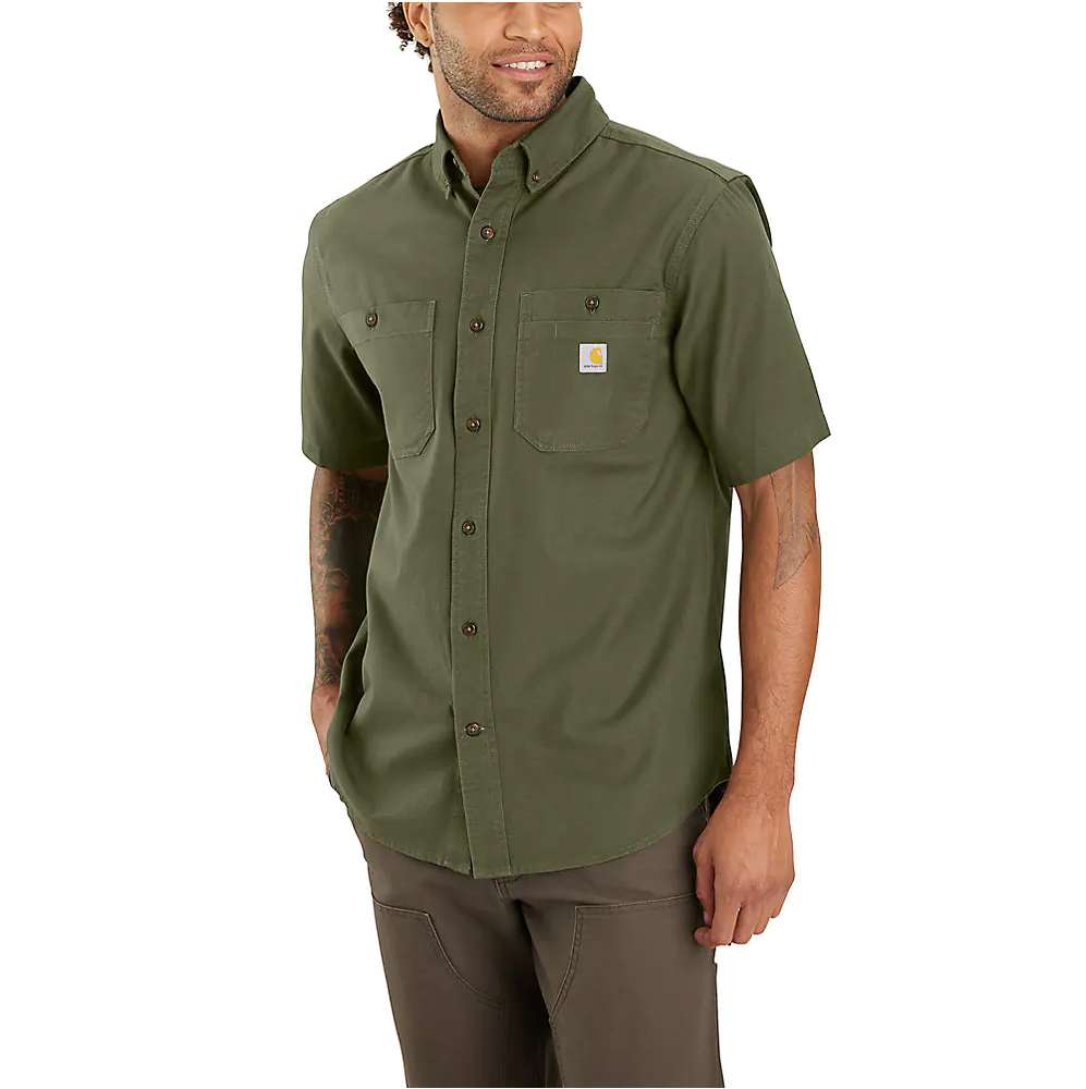 Carhartt Rugged Flex® Relaxed Fit Midweight Canvas Short Sleeve Shirt 103555