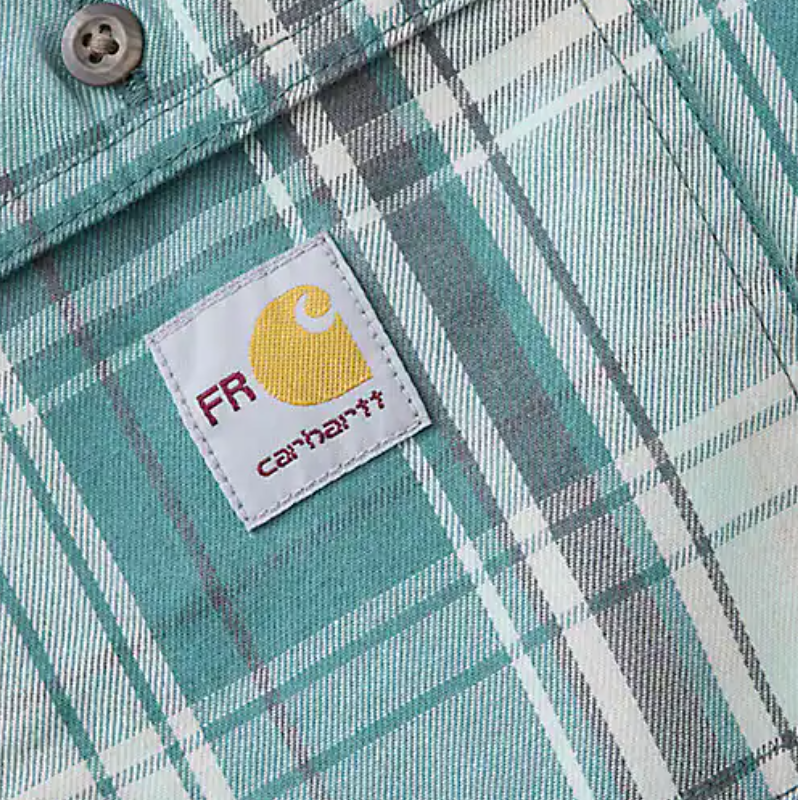 Carhartt FR Flame Resistant Long Sleeve Plaid Shirt - 104507