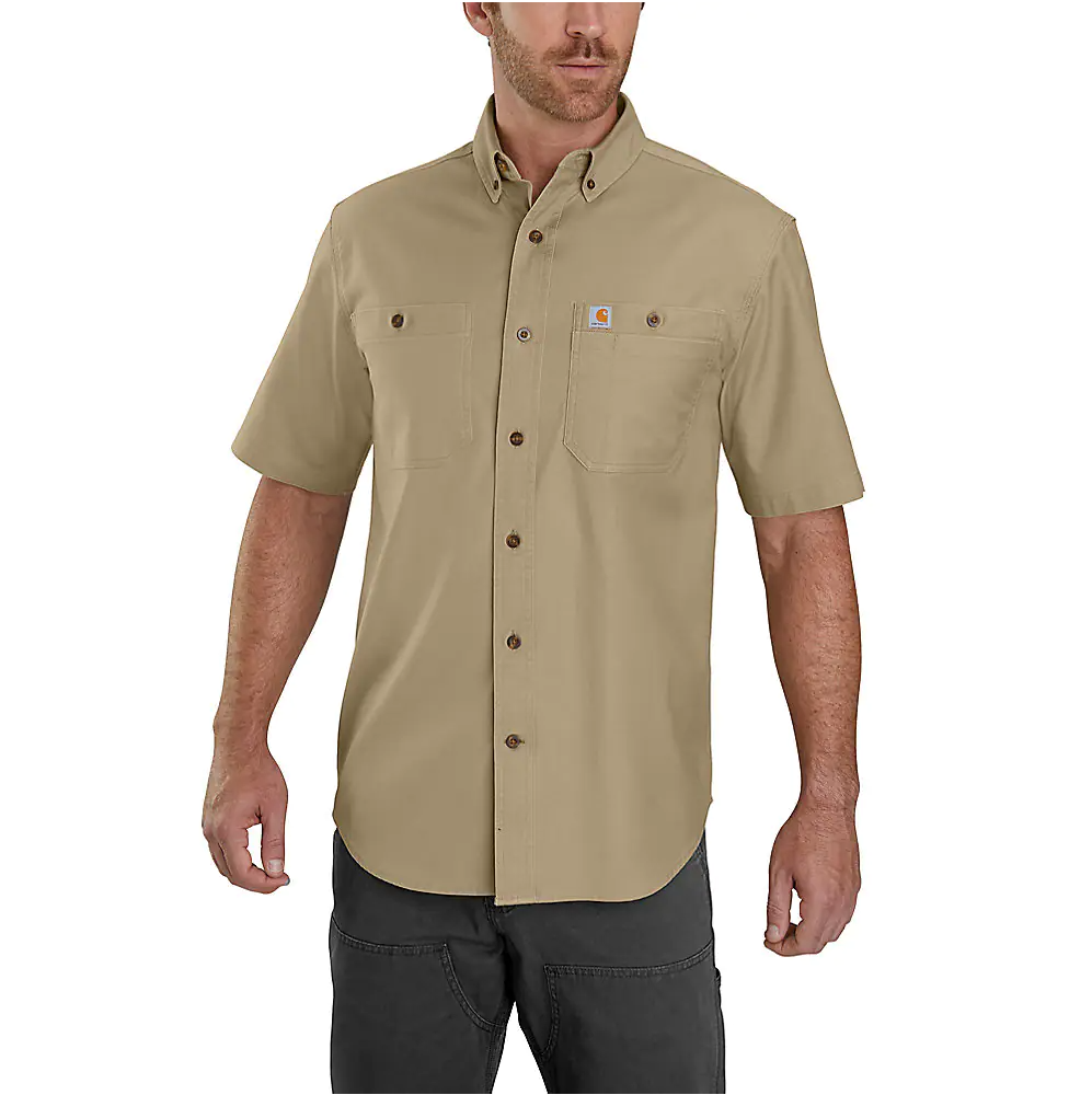 Carhartt Rugged Flex® Relaxed Fit Midweight Canvas Short-Sleeve Shirt 103555