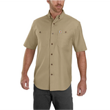 Carhartt Rugged Flex® Relaxed Fit Midweight Canvas Short Sleeve Shirt 103555