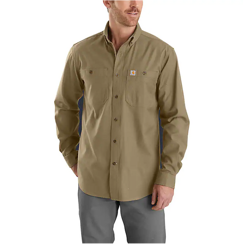 Carhartt Rugged Flex® Relaxed Fit Midweight Canvas Long-Sleeve Carhartt Rugged Flex® Relaxed Fit Midweight Canvas Long-Sleeve